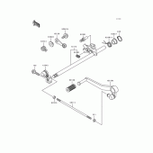 Схема узла: Переключатель передач для Kawasaki ZX600 Ninja ZX-6