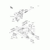 Схема узла: Задний рычаг (Маятник) для Kawasaki ZX600 Ninja ZX-6R