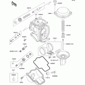 Схема узла: Карбюратор parts(1/2) для Kawasaki ZX1100 ZZ-R1100