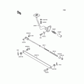 Схема вузла: Лапка гальма для Kawasaki EL250 Eliminator 250SE