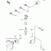 Схема вузла: Ignition system для Kawasaki ZR750 Z750 ABS