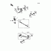 Схема узла: Переключатель передач для Kawasaki EX400 GPZ400S