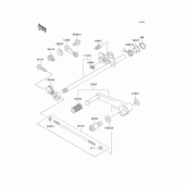 Схема вузла: Перемикач передач для Kawasaki ZX600 ZZ-R600