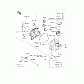 Схема вузла: Повітряний фільтр Kawasaki ZR1000 Z1000