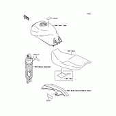 Схема узла: Информационные наклейки для Kawasaki ZX1100 GPZ1100