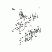 Схема узла: Крепление двигателя для Kawasaki EX300 Ninja 300 ABS
