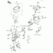 Схема вузла: Ящик акумуляторної батареї для Kawasaki ZG1000 Concours