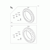 Схема вузла: Шини для Kawasaki ZR1000 Z1000