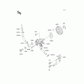 Схема вузла: Масляний насос для Kawasaki KMX125