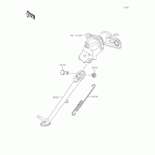 Схема вузла: Підставка для Kawasaki EX400 Ninja 400R