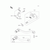 Схема вузла: Перемикач передач для Kawasaki KX65