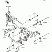 Схема вузла: Frame fitting для Kawasaki VN750 VN750 Twin