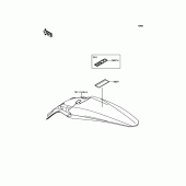 Схема вузла: Інформаційні наклейки для Kawasaki KX450 KX450F