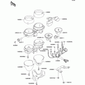 Схема вузла: Meter(s) для Kawasaki ZR1100 Zephyr 1100RS