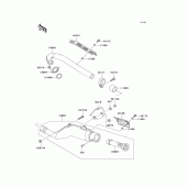 Схема вузла: Вихлопна система для Kawasaki KL250 KLR250