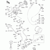 Схема вузла: Масляний насос для Kawasaki VN1500 VN1500 Drifter