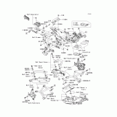 Схема вузла: Кріплення для Kawasaki KLE650 Versys 650
