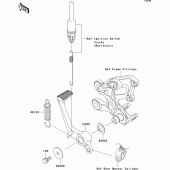 Схема вузла: Brake pedal/torque link для Kawasaki ZX1400 Ninja ZX-14