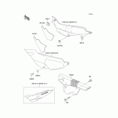 Схема вузла: Side covers/chain cover(kle500-a2) для Kawasaki KLE500