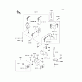 Схема вузла: Ignition switch(1/2) для Kawasaki EX500 GPZ500