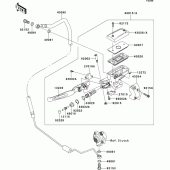 Схема вузла: Clutch master cylinder для Kawasaki VN1700 Vulcan 1700 Voyager