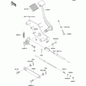 Схема вузла: Лапка гальма для Kawasaki VN800 Vulcan 800