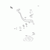 Схема узла: Лапка тормоза для Kawasaki KLX650 KLX650