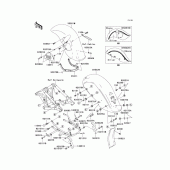 Схема вузла: Fenders(1/2) для Kawasaki VN800 Vulcan 800 Drifter