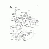 Схема вузла: Водяний насос Kawasaki ZG1200 Voyager XII