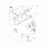 Схема вузла: Starter motor для Kawasaki EJ650 W650