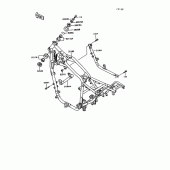 Схема вузла: Рама для Kawasaki VN750 Vulcan 750