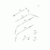 Схема вузла: Троси для Kawasaki KLX300R