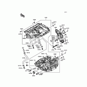 Схема узла: Картер двигателя для Kawasaki ZX1000 Ninja H2