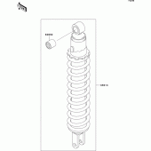 Схема вузла: Амортизатор для Kawasaki KL650 KLR650