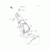 Схема узла: Рама для Kawasaki KX250/ KX252 KX250