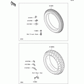 Схема узла: Шины для Kawasaki VN900 VN900 Custom