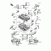 Схема вузла: Картер двигуна для Kawasaki EX400 GPZ400S