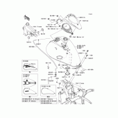 Схема вузла: Паливний бак(1/2) для Kawasaki VN900 Vulcan 900 Custom
