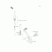 Схема узла: Лапка тормоза для Kawasaki ZR750 Z750 ABS