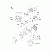 Схема вузла: Масляний насос для Kawasaki KL650 KLR650