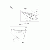 Схема вузла: Side covers для Kawasaki KX125