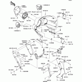 Схема вузла: Cowling(1/2)(outer) для Kawasaki VN1700 Vulcan 1700 Voyager Custom ABS