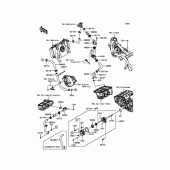 Схема вузла: Патрубки системи охолодження для Kawasaki EX250 Ninja 250