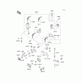 Схема вузла: Ignition switch/locks/refiectors для Kawasaki EX500 GPZ500