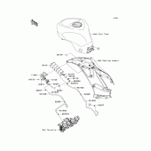 Схема вузла: Fuel evaporative system(ca) для Kawasaki ZX636 Ninja ZX-6R ABS