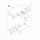 Схема вузла: Аксесуари ( 엔진 gard) для Kawasaki EX250 Ninja 250