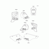 Схема вузла: Decals(ebony)(kmx125-b11/b12) для Kawasaki KMX125