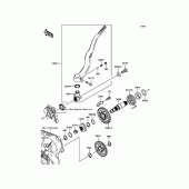 Схема вузла: Kickstarter Mechanism для Kawasaki KX450 KX450F