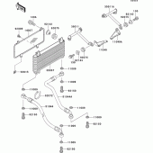 Схема узла: Масляный охладитель для Kawasaki ZX600 Ninja ZX-6R