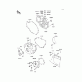 Схема вузла: Engine cover(s) для Kawasaki EX500 GPZ500S